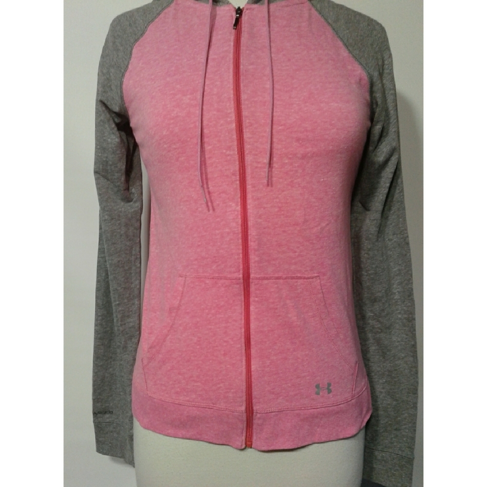 Under Armour/ Heat Gear Hooded zip- up size SM